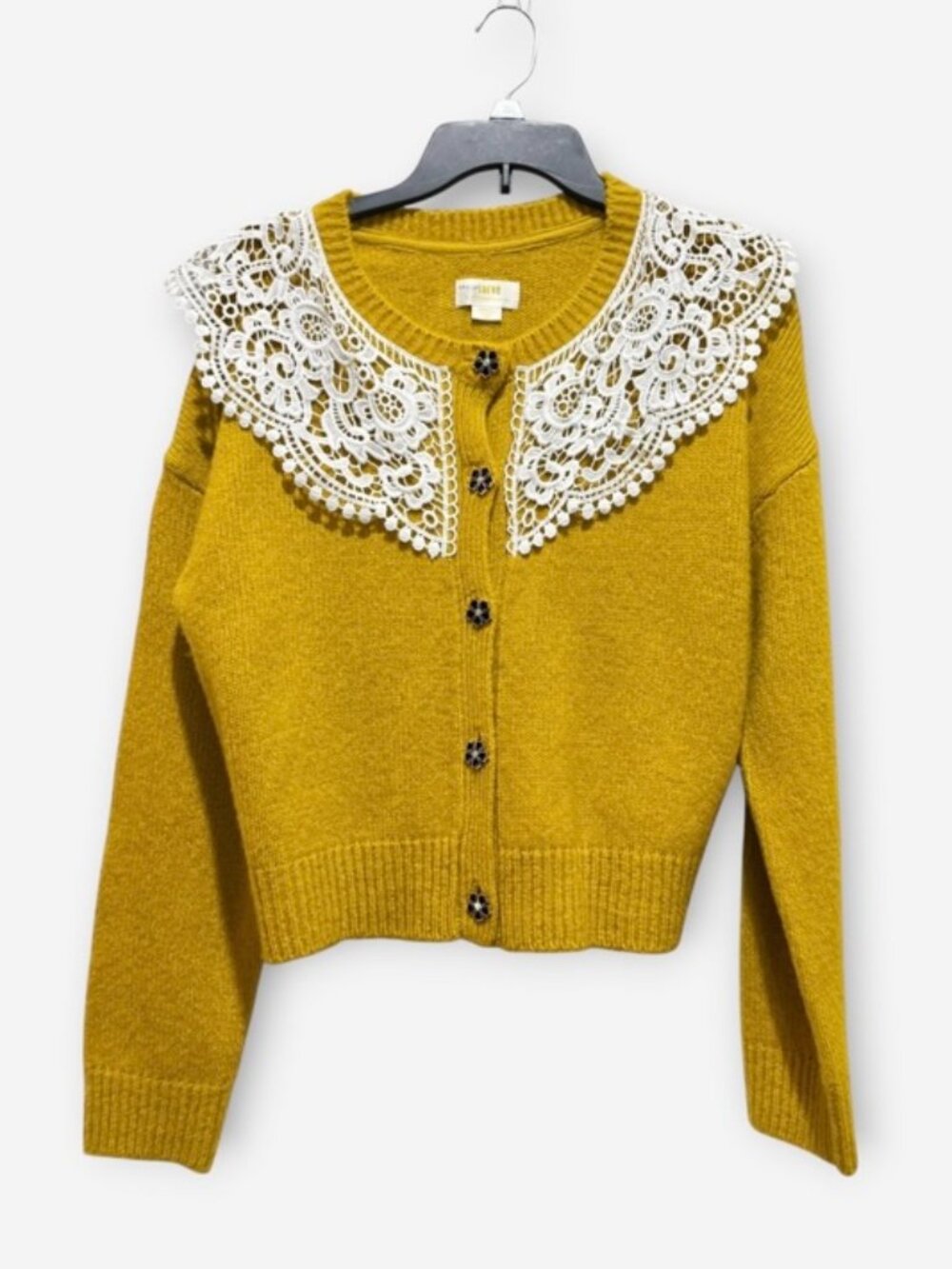 NWT Maeve Lace Collar Cardigan Size Small
